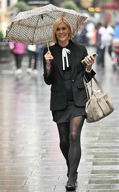 Jenni Falconer In A Black Blazer Leaves The Global Studios In London