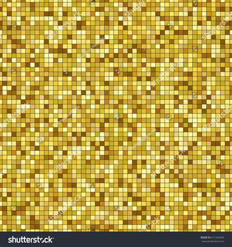 Gold Mosaic Tile Square Seamless Pattern Stock Vector Royalty Free