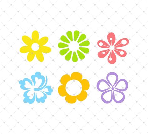 Flower SVG Cut Files Spring Flowers SVG Cut Files for