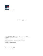 INFORME PROYECTO A S Docx Instituto Profesional AIEP Informe Del