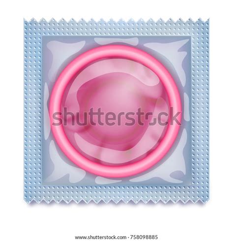 Condom Isolated On White Background Latex Condom Over White Ir