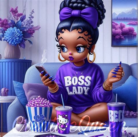 Boop In Purple Chilling Etsy Canada In 2024 Betty Boop Art Betty