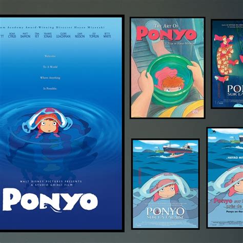 Ponyo Print Poster Etsy New Zealand