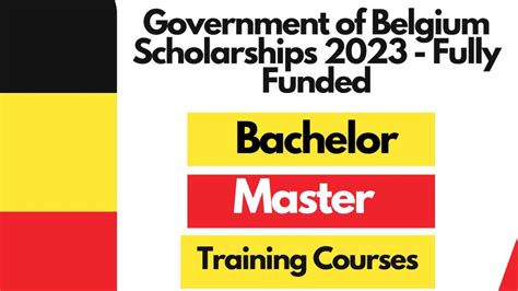 Government of Belgium Scholarships 2023 [Fully Funded]