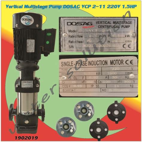 ปั๊มน้ำ Vertical Multistage Centrifucal Pump Dosag Vcp 2 110 ปั๊มอัด Ro