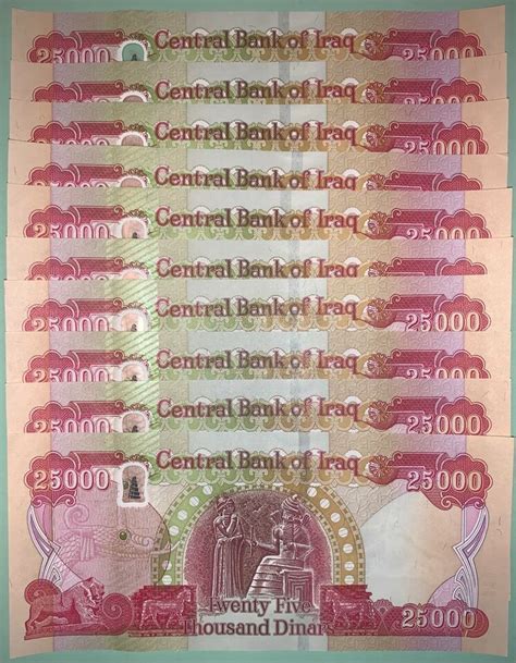 Half Million Iraqi Dinar 20x 25000 Iqd New Uncirculated 2021 Iraq