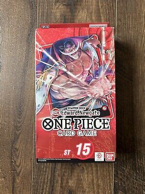 One Piece Starter Deck Red Edward Newgate St English New Ebay