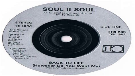 Soul Ii Soul Back To Life Youtube