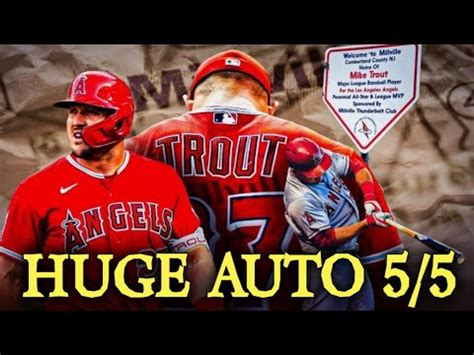 Unbelievable Mike Trout Auto My Biggest Pc Card Plus A Shohei