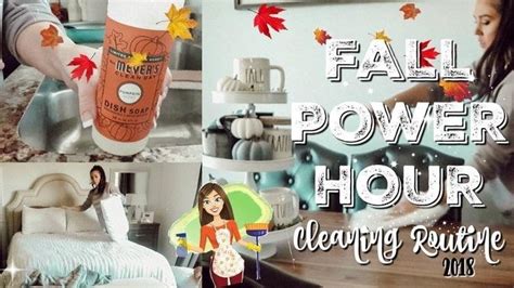 FALL POWER HOUR CLEANING ROUTINE CROCK POT CHILI VLOGTOBER DAY 11