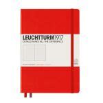 Leuchtturm1917 Caderno De Notas A5 Capa Dura Pontilhado Vermelho