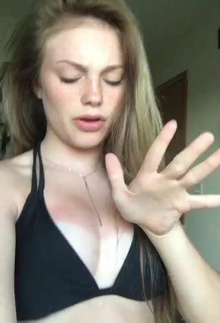 Sexy Alexyss Custer Shows Cleavage In Black Bikini Top Sexyfilter