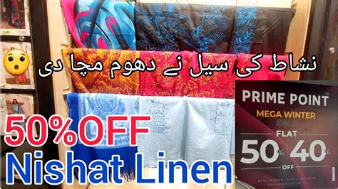 Nishat Linen Mega Winter Sale Flat 50 OFF Nishat Linen Sale Today