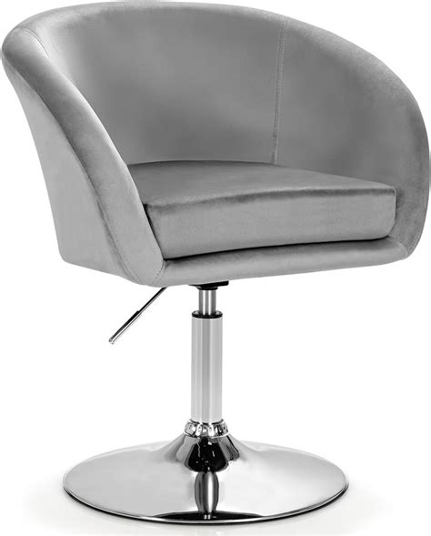 Furwoo Pu Leather Vanity Chair Stool For Makeup Room Round Back Cute Diamond Beauty