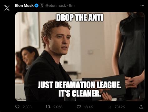 Looks like he can't stop obsessing about ADL : r/EnoughMuskSpam