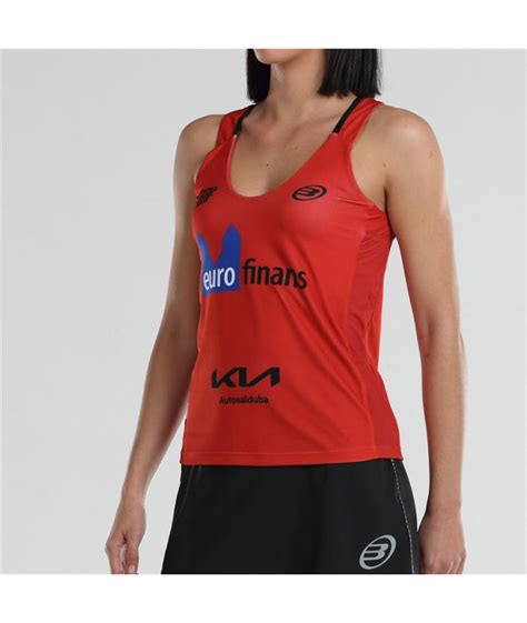 Camiseta De P Del Bullpadel Orlas Delfi Brea Rojo Mujer