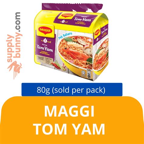 Maggi Tom Yam 80g X 5 Sold Per Pack 美極冬炎味湯麵 Pj Grocer Mee Segera