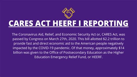 Higher Education Emergency Relief Fund Heerf