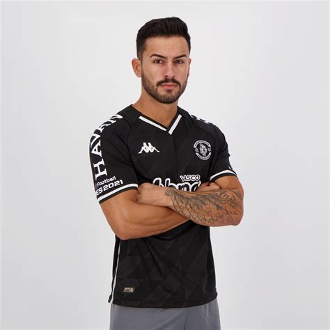 Camisa Kappa Vasco III 2021 Patrocínio FutFanatics