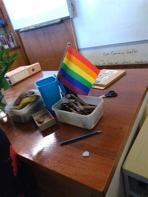 My Science Teacher Has A Pride Flag In Her Classroom I Love Her♥️💛💚💙💜