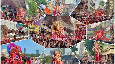 MUMBAI GANPATI VISARJAN 2023 LALBAUG CHA RAJA GANESH GALLI