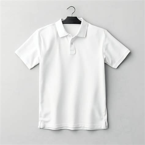 Premium AI Image | White blank polo tshirt mockup