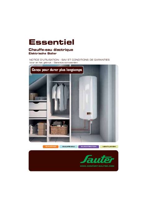 Notice Sauter Essentiel L Chauffe Eau Trouver Une Solution Un