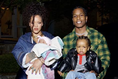 Rihanna and A$AP Rocky's family of four Photoshoot: Love Under an Umbrella