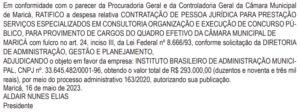 Concurso Câmara de Maricá banca definida 22 vagas CR