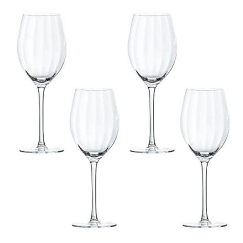 Artisan Street Ripple Set Of 4 Red Wine Glasses Asrplwinered4 Harts