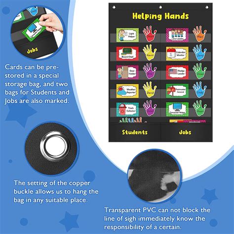 Buy Helping Hands Pocket Chart Classroom Jobs And Management Pocket