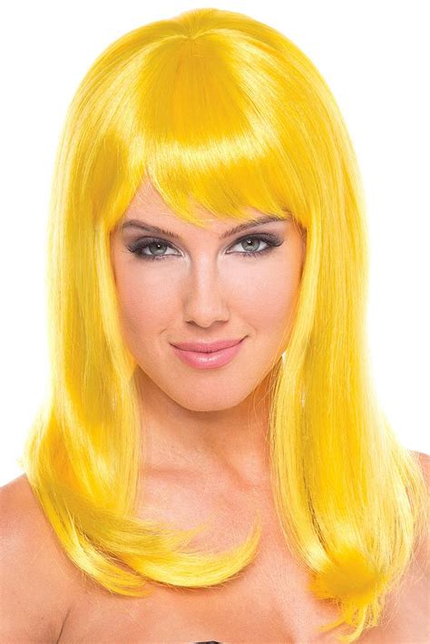 Hollywood Wig Yellow Wigs Afashion