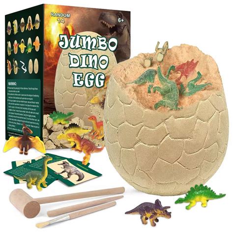 Jumbo Dino Egg Excavation Kit Different Dinosaur Fossil Skeleton Model