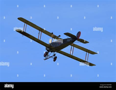 Raf Avro K Biplane From The Shuttleworth Collection Flying At