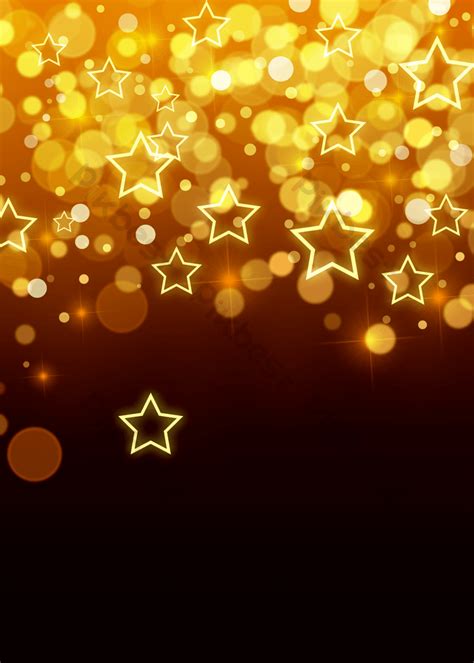 Five Stars Golden Cartoon Spot Angle Star Background | PSD Free ...