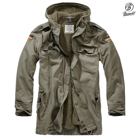 Brandit BW Army Parka Grön M65 Jackor Militärkläder Armygross se