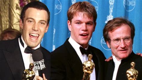 Oscars: Matt Damon, Ben Affleck and Robin Williams React to 'Good Will Hunting' Wins (Flashback ...