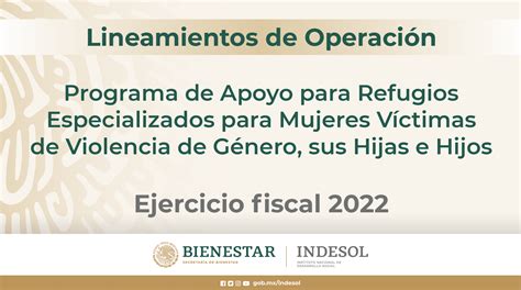 Programa De Apoyo Para Refugios Especializados Para Mujeres Víctimas De Violencia De Género Sus