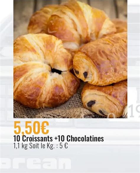 Promo 10 Croissants 10 Chocolatines Chez E Leclerc