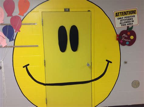 Positive And Happy Classroom Door Classroom Door Classroom Ideas Smiley