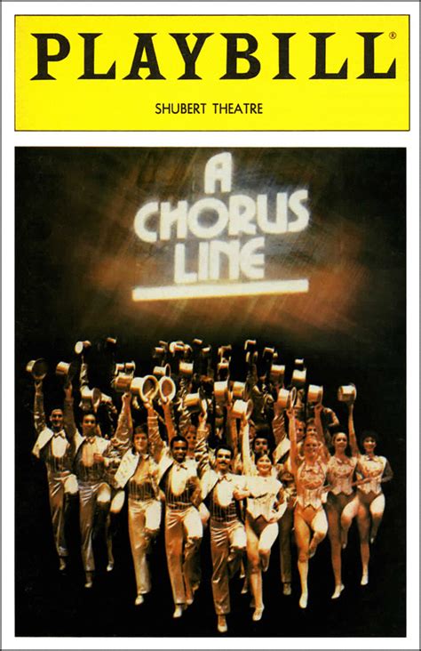 A Chorus Line (Broadway, Sam S. Shubert Theatre, 1975) | Playbill