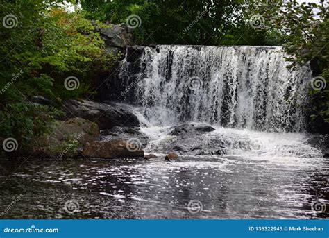 Waterfall in Waterbury, Vermont Stock Image - Image of vermont, setting: 136322945