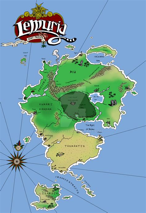 Map of Lemuria by Dudeguy213 on DeviantArt