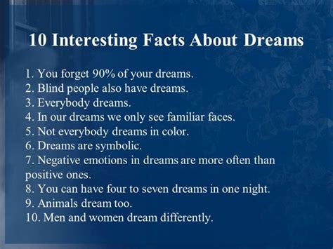 Some Facts About Dreams Dream Humanmind Science Facts Klasterme