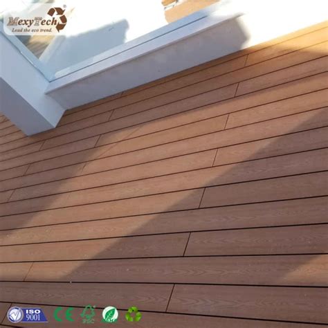 Wood Grain Texture WPC Hollow Composite Decking 140 23mm Composite