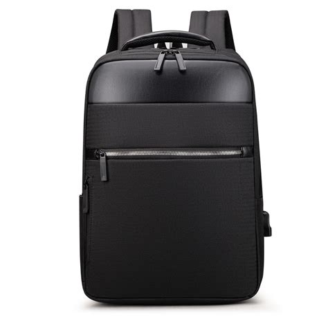 Mochila Masculina Executiva Detalhes Em Couro Pu Premium