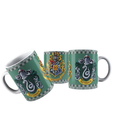 Caneca Personalizada Porcelana Harry Potter Sonserina Mod