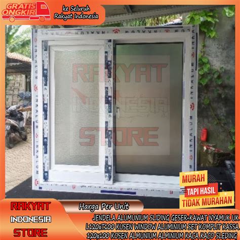 Jual Instant Jendela Aluminium Sliding Geser Kawat Nyamuk L Xt