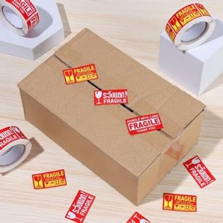 250Pcs Roll Fragile Warning Label Stickers Please Handle With Care For