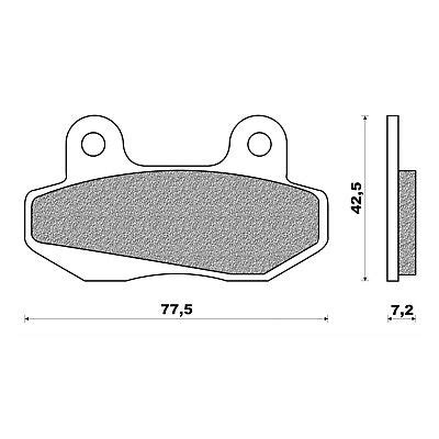 Newfren Front Rear Organic Brake Pads For HYOSUNG EXCEED 125 1999 To